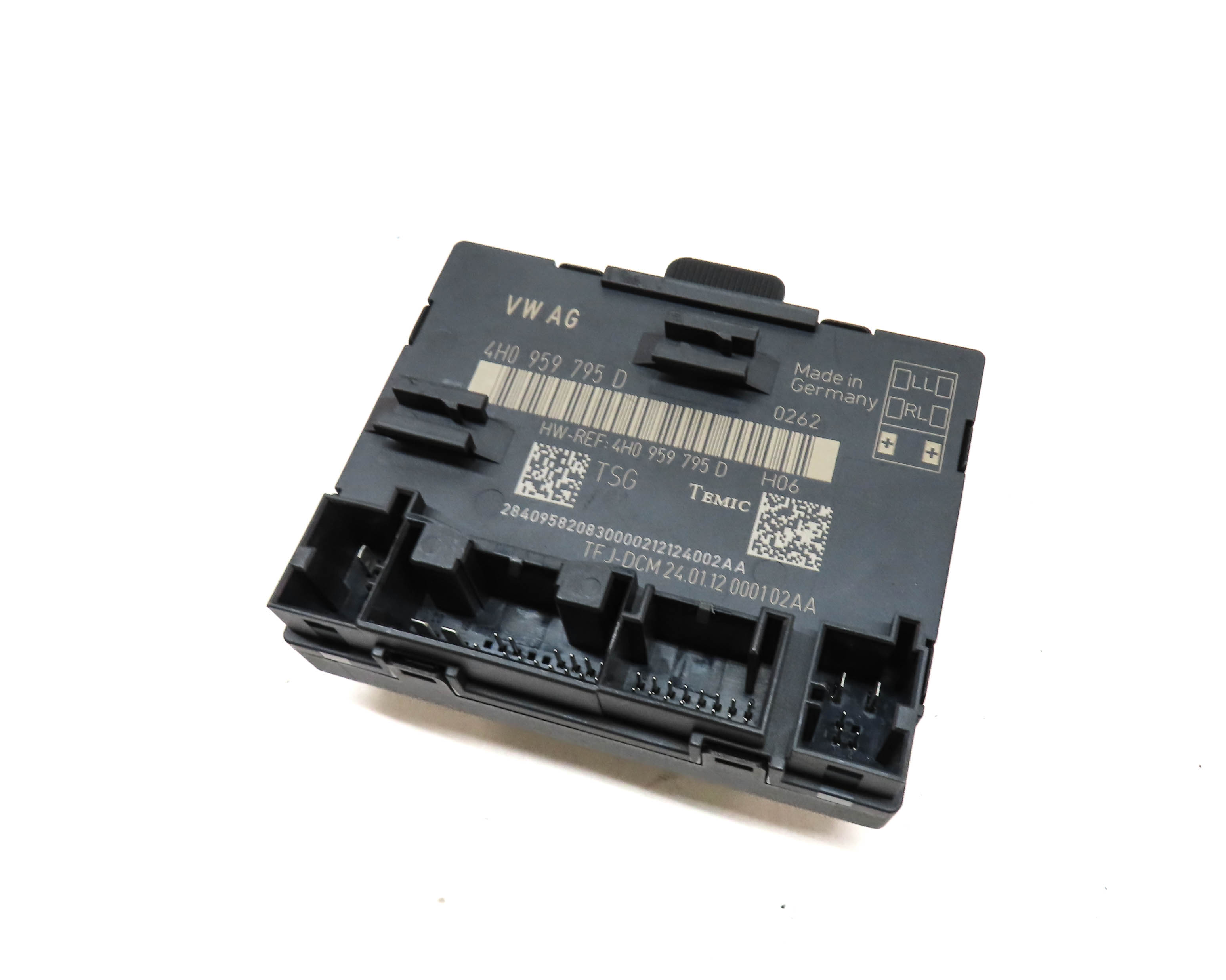2012 AUDI A8 (D4 4H) REAR RIGHT DOOR CONTROL MODULE — exact item pictured